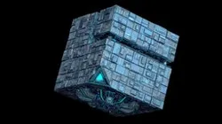 Borg Cube Space Station Ship Box Lowpoly