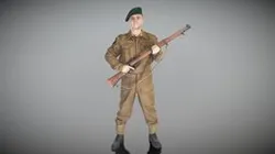 British commando with gun 282