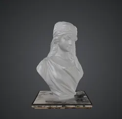 Classical Female Marble Bust – Elegant Greco-Roman Sculpture