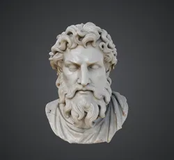 Classical Marble Bust – Ancient Greek Philosopher Sculpture