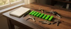EDC Fluorescent Glowstick keychain for minimalist