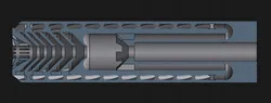 Flow through supressor