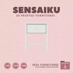GULLABERG Nightstand for Mini Dollhouse IKEA3D Print 3D print model