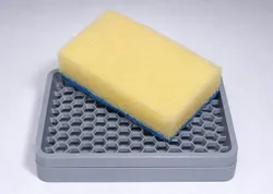 Honeycomb sponge holder