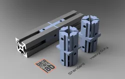 Linear Connector for 2020 Tslot Aluminium Profile M4 Thread