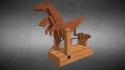 Mechanical T-Rex Wooden Toy