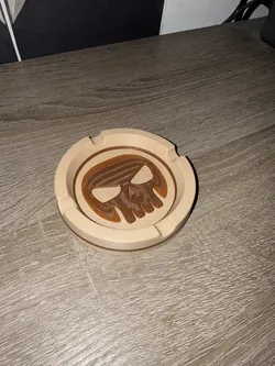 No-Support Skull Ashtray – Fast One- or Two-Color Print