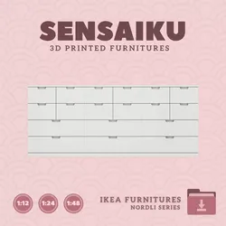 NORDLI Drawer Combo 14 for Miniature Dollhouse - IKEA 3D Print  3D print model