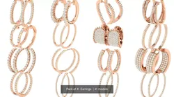 Pack of 41 Earrings