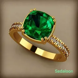 Ring with stone  3D print model