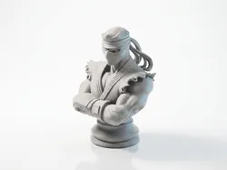 Ryu Chess Piece Gaming Bust 3D Printable