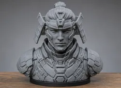 Samurai-Statue Bust