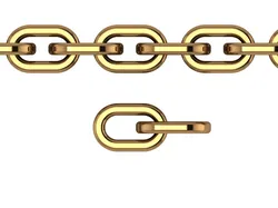 Simple Chain 18inch-15gm 3D print model