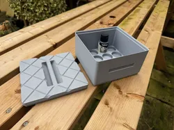 Stackable Vallejo 35ml Wash Bottle Storage Boxes 3D print model