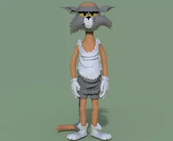 TOM AND JERRY - BALD TOM 3D print model