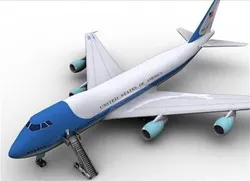 usa air force one 747 plane