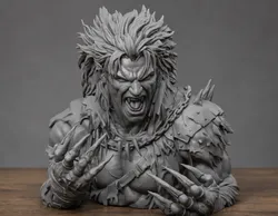 Werewolf Bust Statue