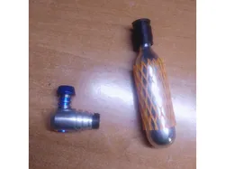Bicycle CO2 inflator protective stoppers for cartridge and inflator (flexible)