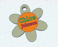 Blank nametag for backpack or suitcase