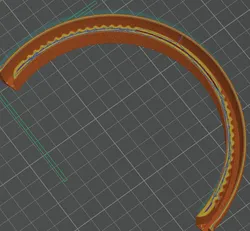 Capra Headband V3 extra large with Divider for Avoid Crossing Walls