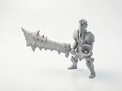 Demonhunter Warrior Fantasy Figurine 3D Printable