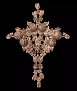 Exquisite 3D Floral Relief with Ornamental Motifs 3D print model