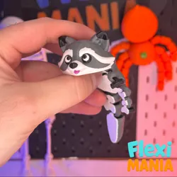 Flexi Raccoon – Print-in-Place Edition