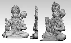 Hanuman Ji Pendant 3D print model