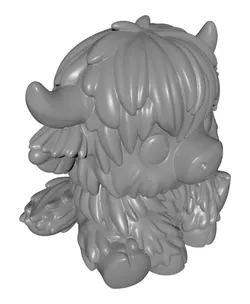 Highland Cow STL | Cute Kawaii Highland Cow | Kawaii Animal Figurine | Gift for Highland Cow Lover