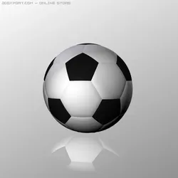 highpoly football ball