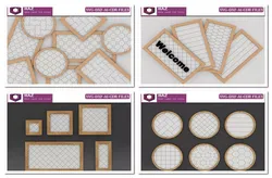 Laser Cut Frame  Pattern 130 3D print model
