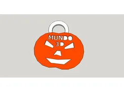 LLAVERO MUNDO 3D HALLOWEN