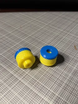 m4 and m5 knurled knobs (no supports needed)