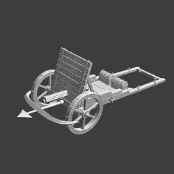 Medieval cannon with protection