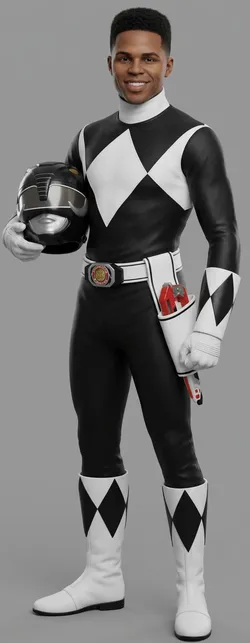 Mighty Morphin Power Rangers - Black Ranger Zack - 1993