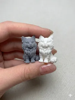 Mini Maine Coon Chibi – High Detail Tiny Cat