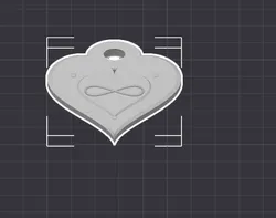 Modellname / Titel  Herz Schlüsselanhänger Deluxe – Romantischer 3D Druck Anhänger STL