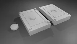 Mold for Checkers Game Pieces - Form - Jogo de Damas Molde Forma 3D print model
