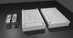 Mold for Numbers - Form - Molde para Numeros 3D print model