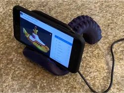 Qi Wireless Octopus Tentacle Phone Stand with Pockets for Magnets