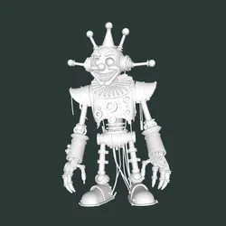 robot clown 3D print model