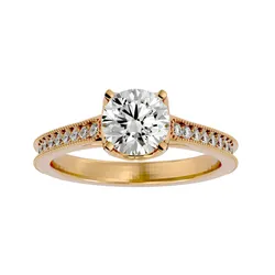 Solitaire ring model 3D print model