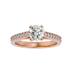 Solitaire ring model 3D print model