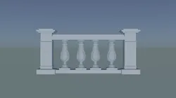 Stone Balustrade 3D print model