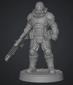 Tabletop Long Barrel Warrior