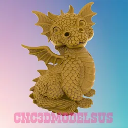 The Dragon 3D MODEL STL FILE FOR CNC ROUTER LASER 3D print model