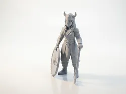 Viking Warrior Figurine Fantasy 3D Printable