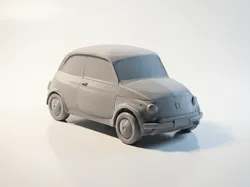 Vintage Fiat 500 - Classic Italian City Car Model