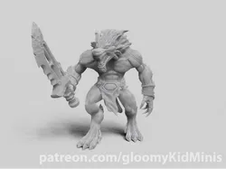 Werewolf Hybrid Form Barbarians