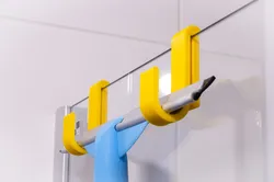 Bath Glass Shower cubicle Hook  - Quick and Easy Print - Last meters of filament - Shower Glass Hook